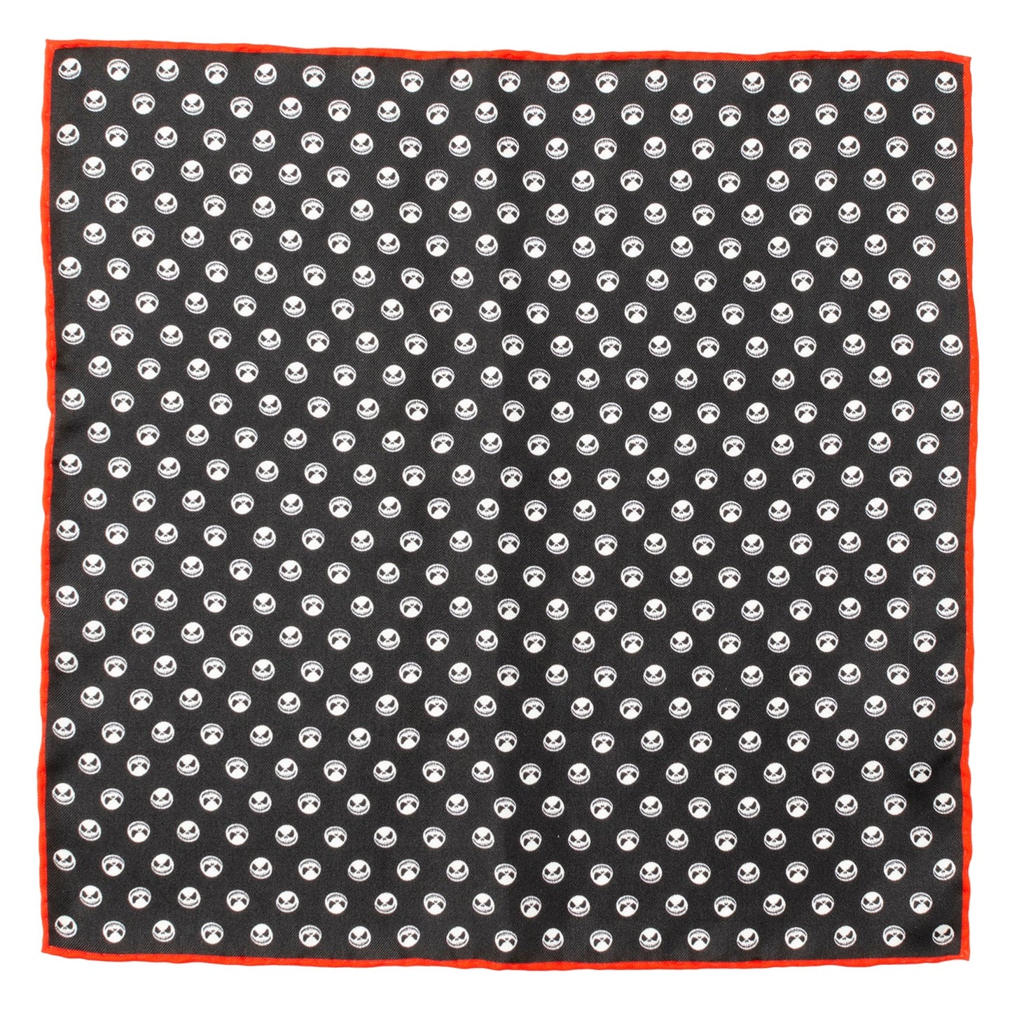 Disney The Nightmare Before Christmas Jack Skellington Men's Black Pocket Square