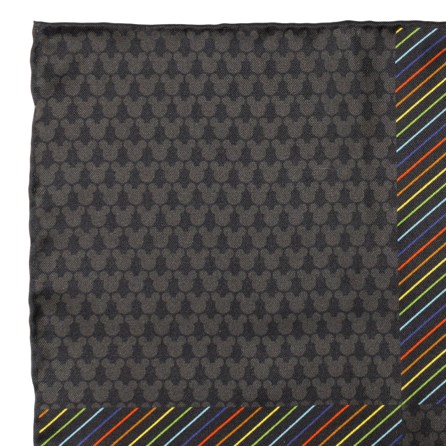 Disney Mickey Mouse Silhouette Rainbow Pocket Square