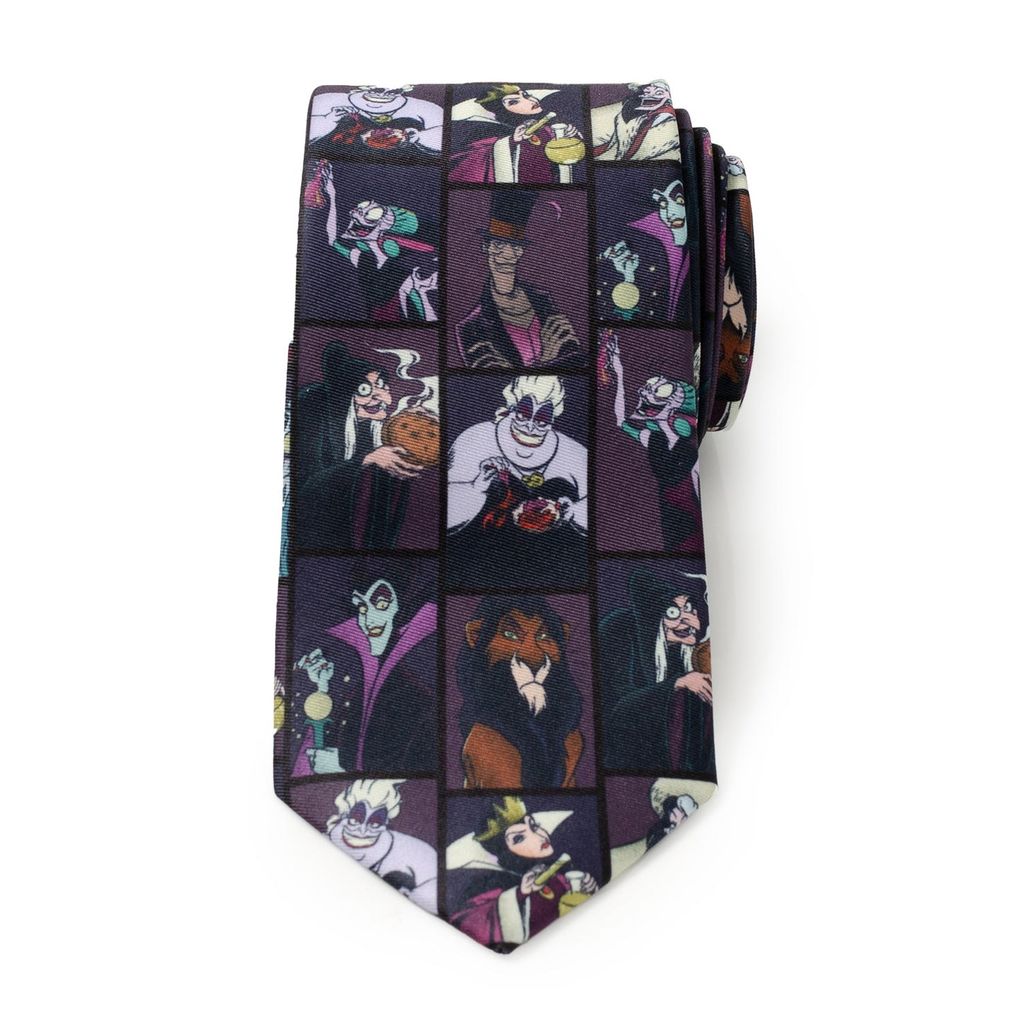Disney Villains Dark Pattern Men's Tie