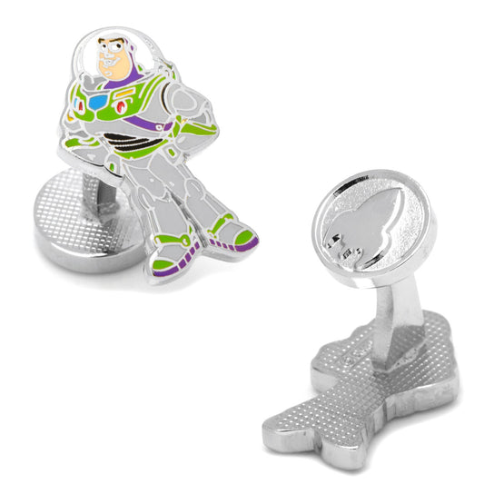 Cufflinks featuring a character from Toy Story on a white background