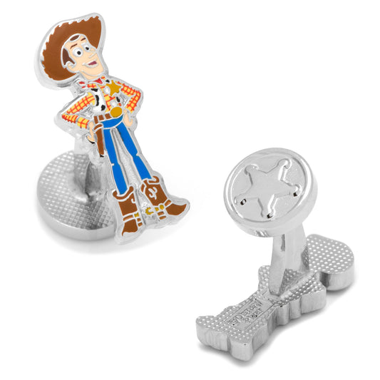 Cufflinks featuring a character from Toy Story with a white background Disney Pixar Toy Story Woody Cufflinks