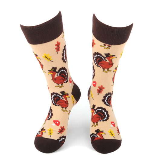 Men's Thanksgiving Turkey Novelty Socks Funny Socks Dad Gifts Cool Socks Funny Groomsmen