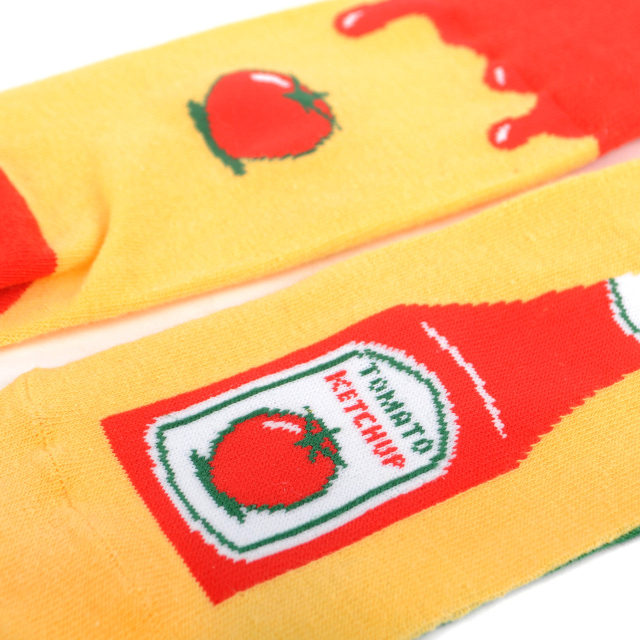 Ketchup Lover Socks Novelty Sock Funny Socks Tomato Ketchup Food Theme Socks Fun Gifts Mens Socks Funny Groomsmen Socks Summertime Food