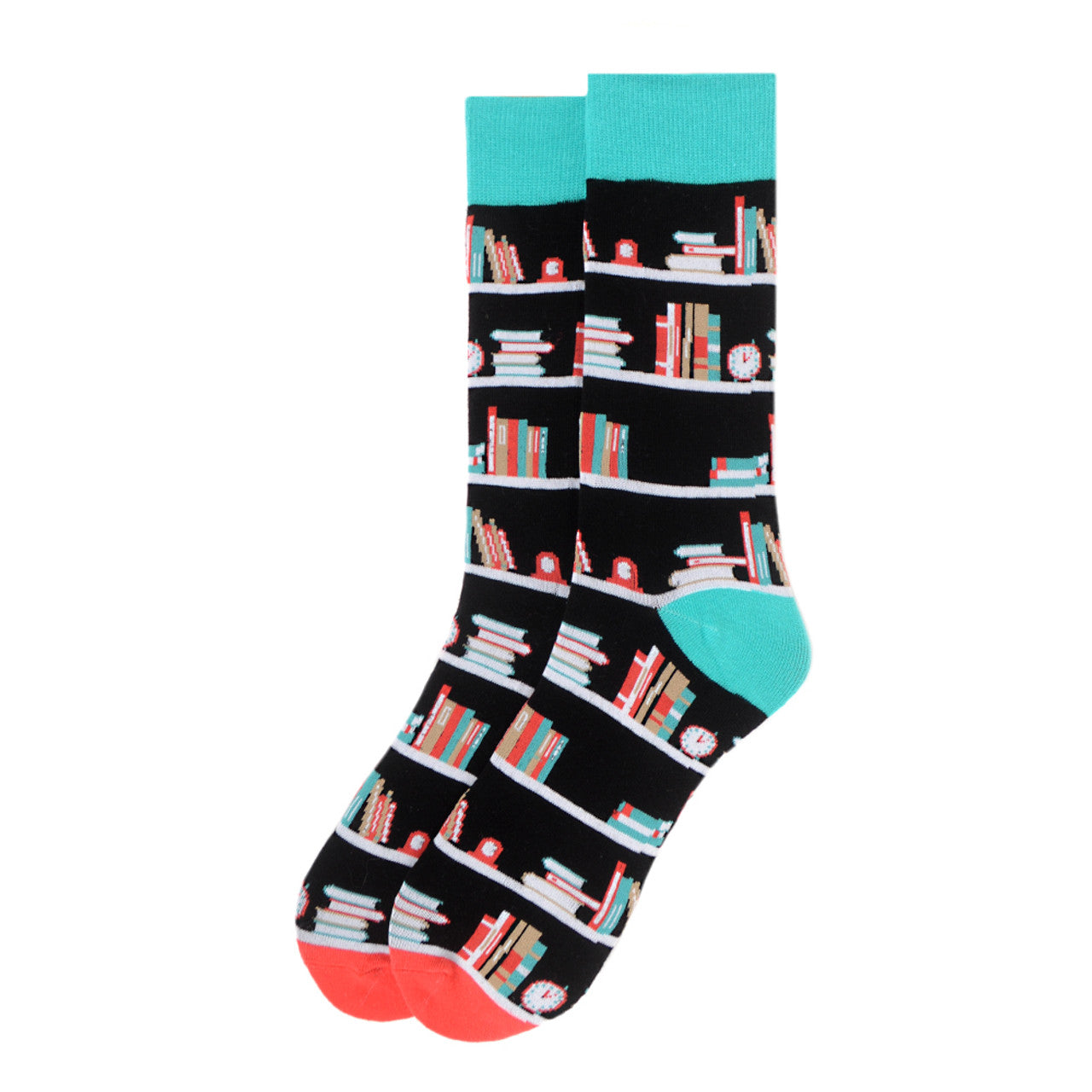 Book Nerd Socks Men's Book Shelves Novelty Socks Novelty Socks Funny Socks Dad Gifts Cool Socks Funny Groomsmen Bookshelves