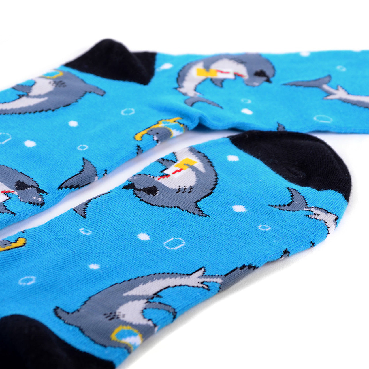 Men's Vacation Shark Novelty Socks Outdoor Fun Ocean Beach Cruise Vacation Gift for Dad Sharks Everywhere Socks