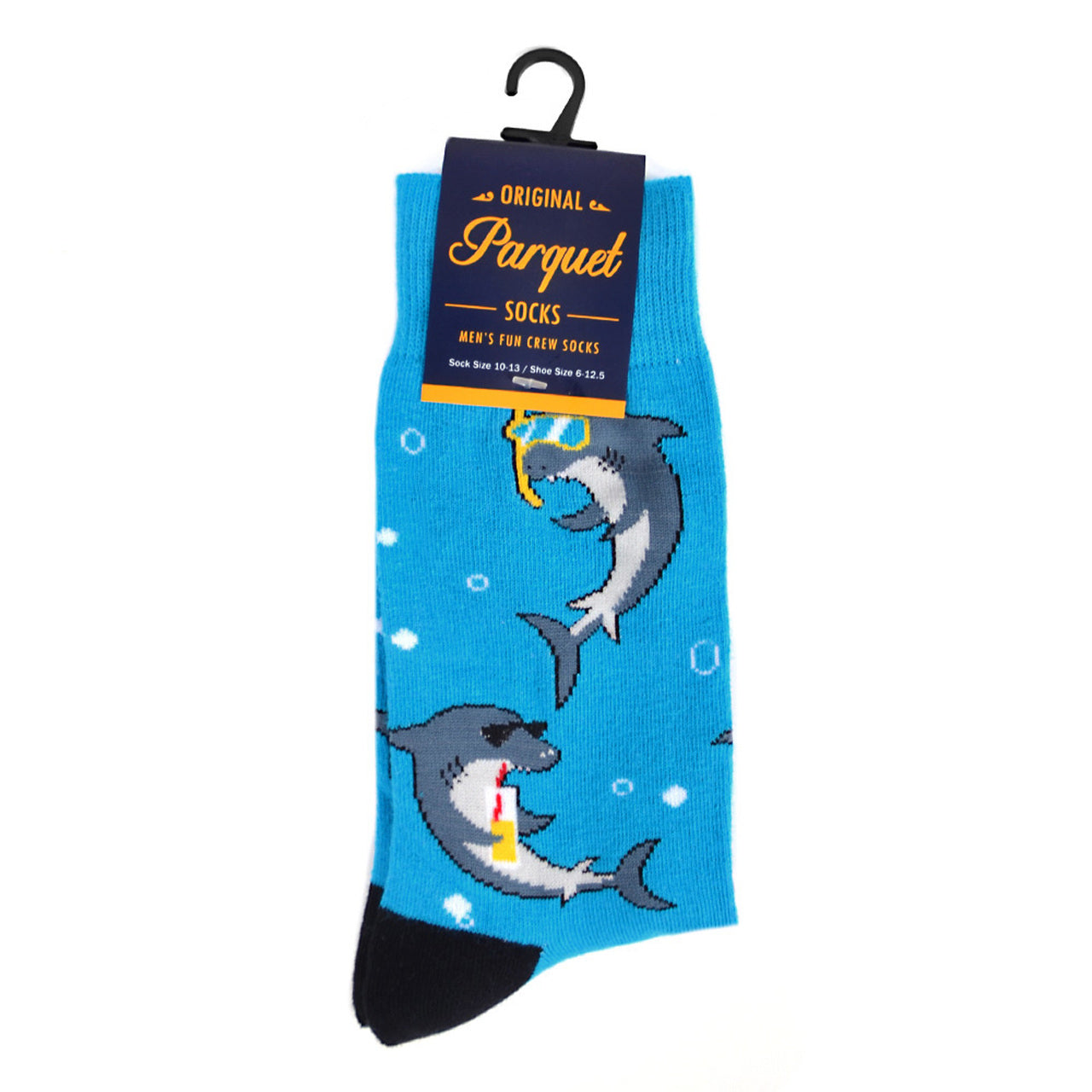 Men's Vacation Shark Novelty Socks Outdoor Fun Ocean Beach Cruise Vacation Gift for Dad Sharks Everywhere Socks