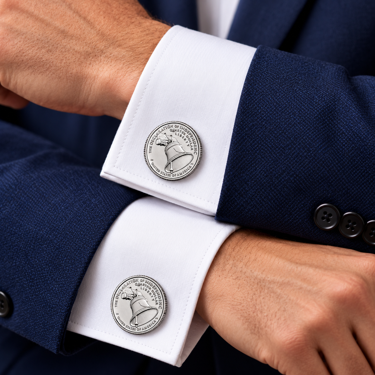2026 Liberty Bell Quarter Cufflinks – America's 250th Anniversary