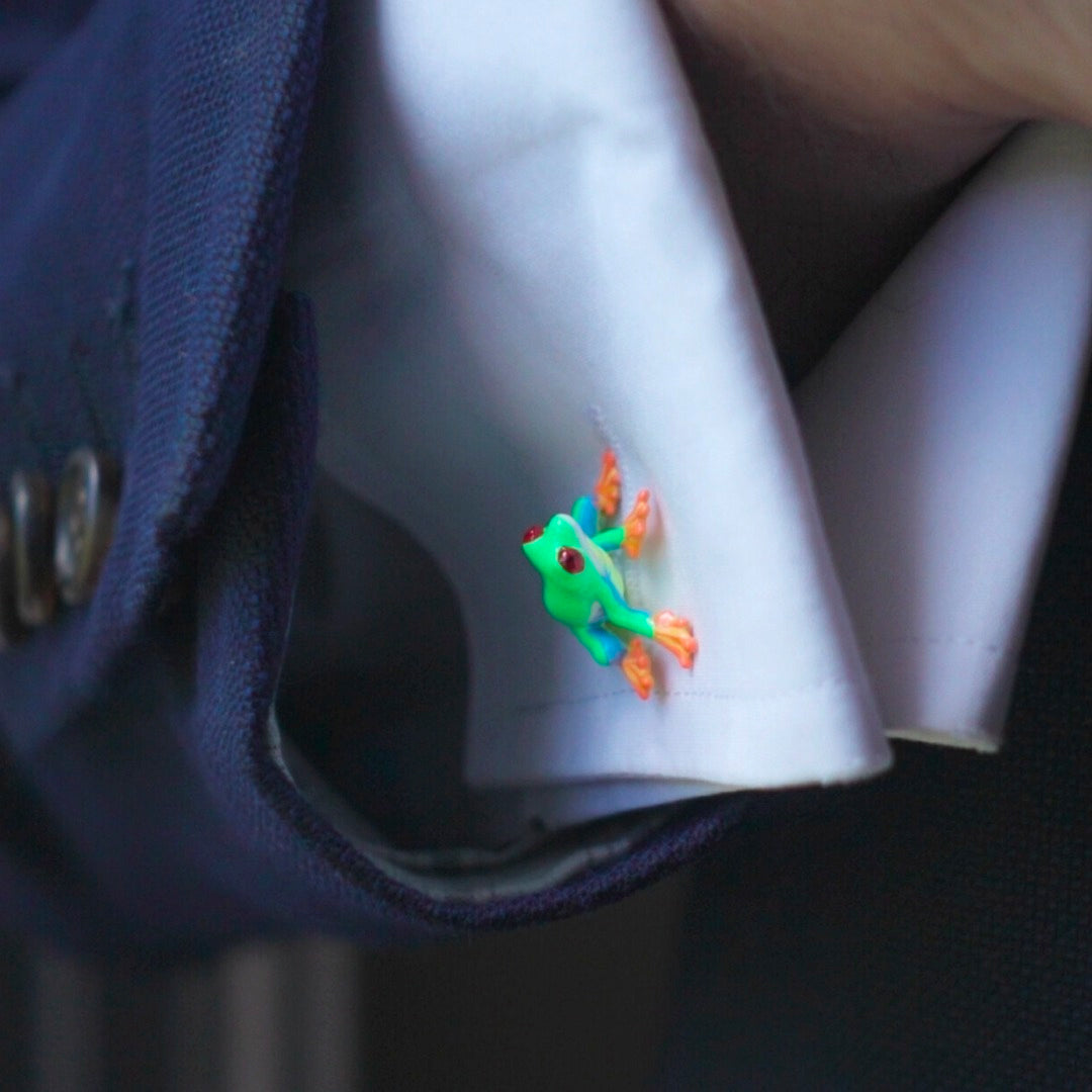 The Red-Eye Tree Frog Cufflinks