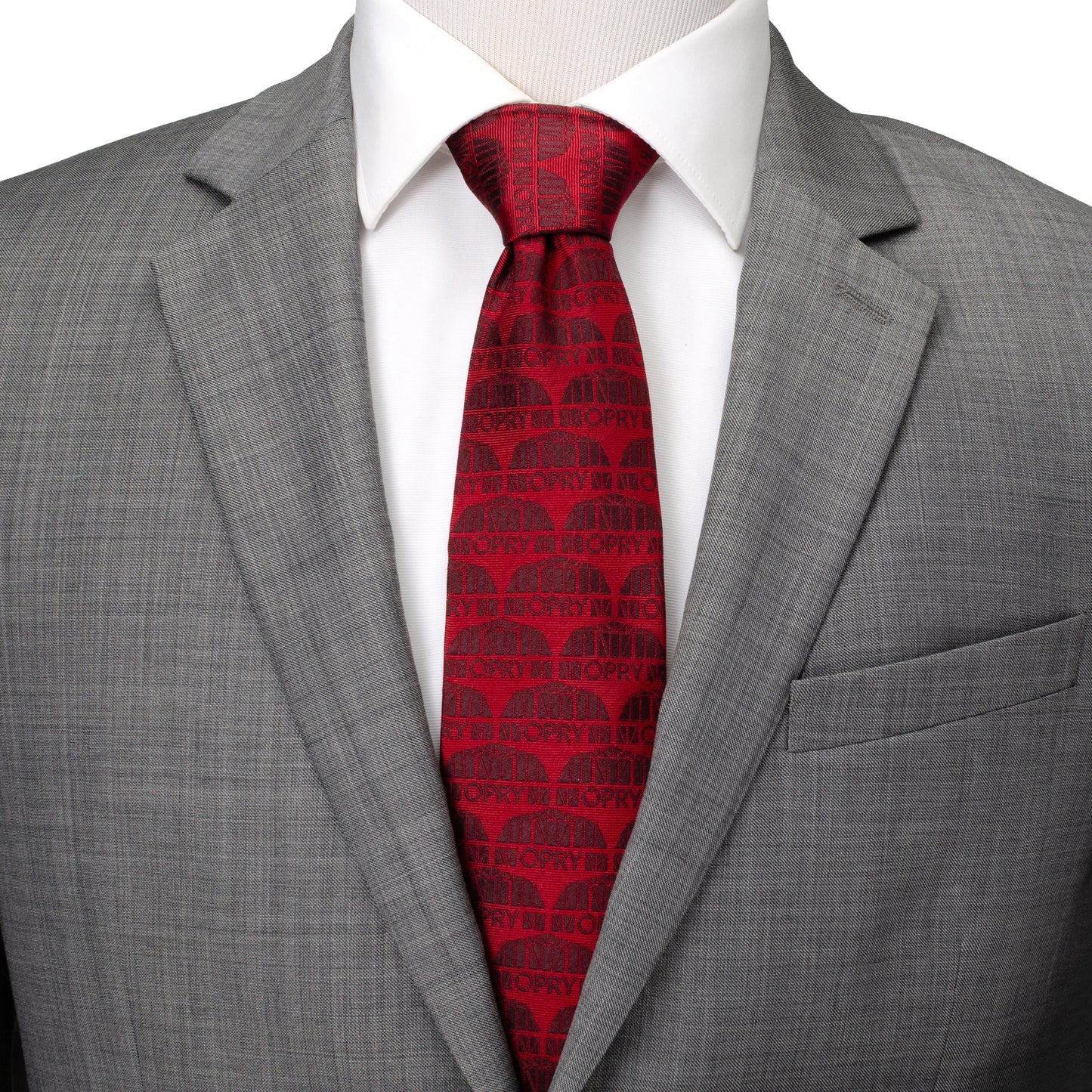 Grand Ole Opry Auditorium red men’s tie – official Nashville country music necktie