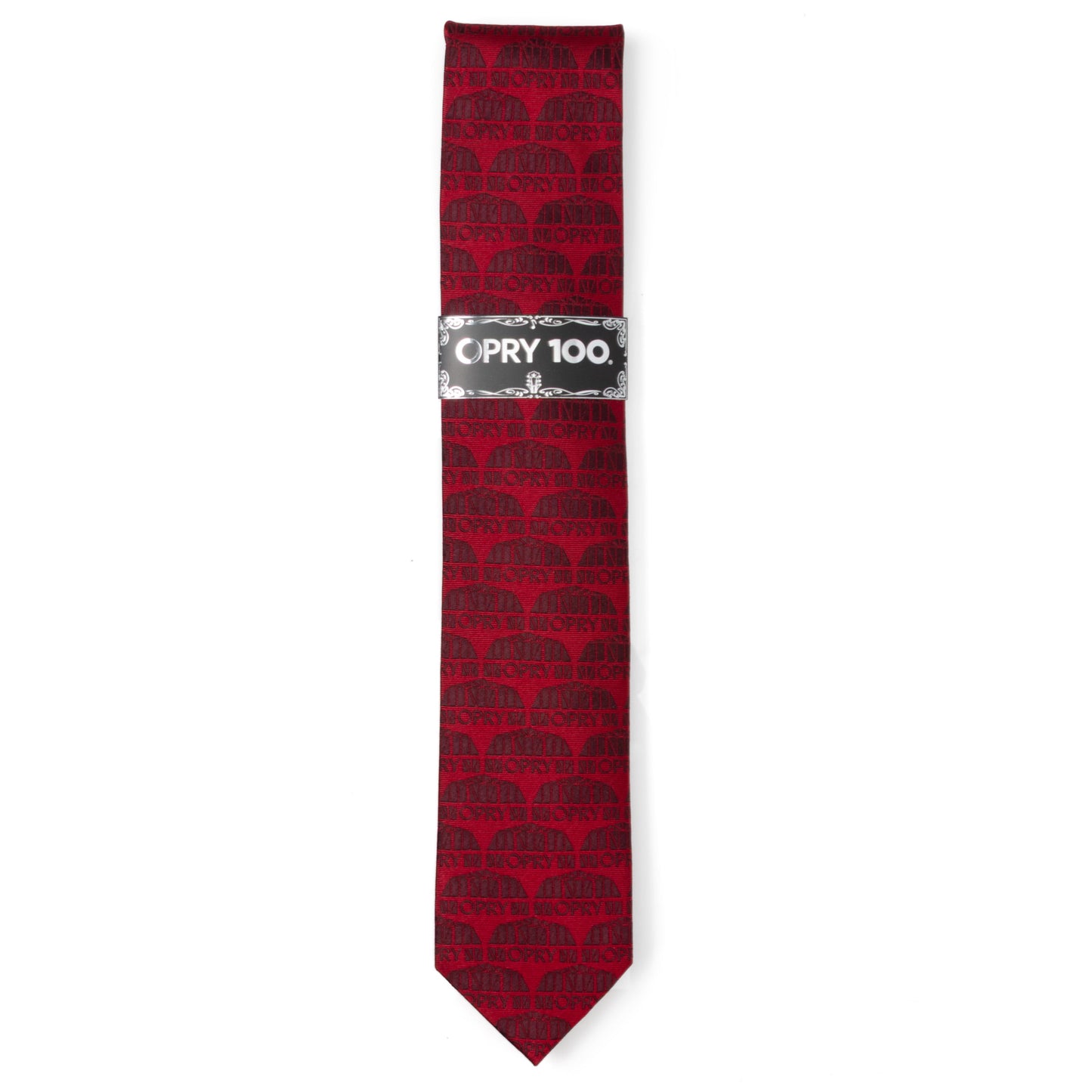 Grand Ole Opry Auditorium red men’s tie – official Nashville country music necktie