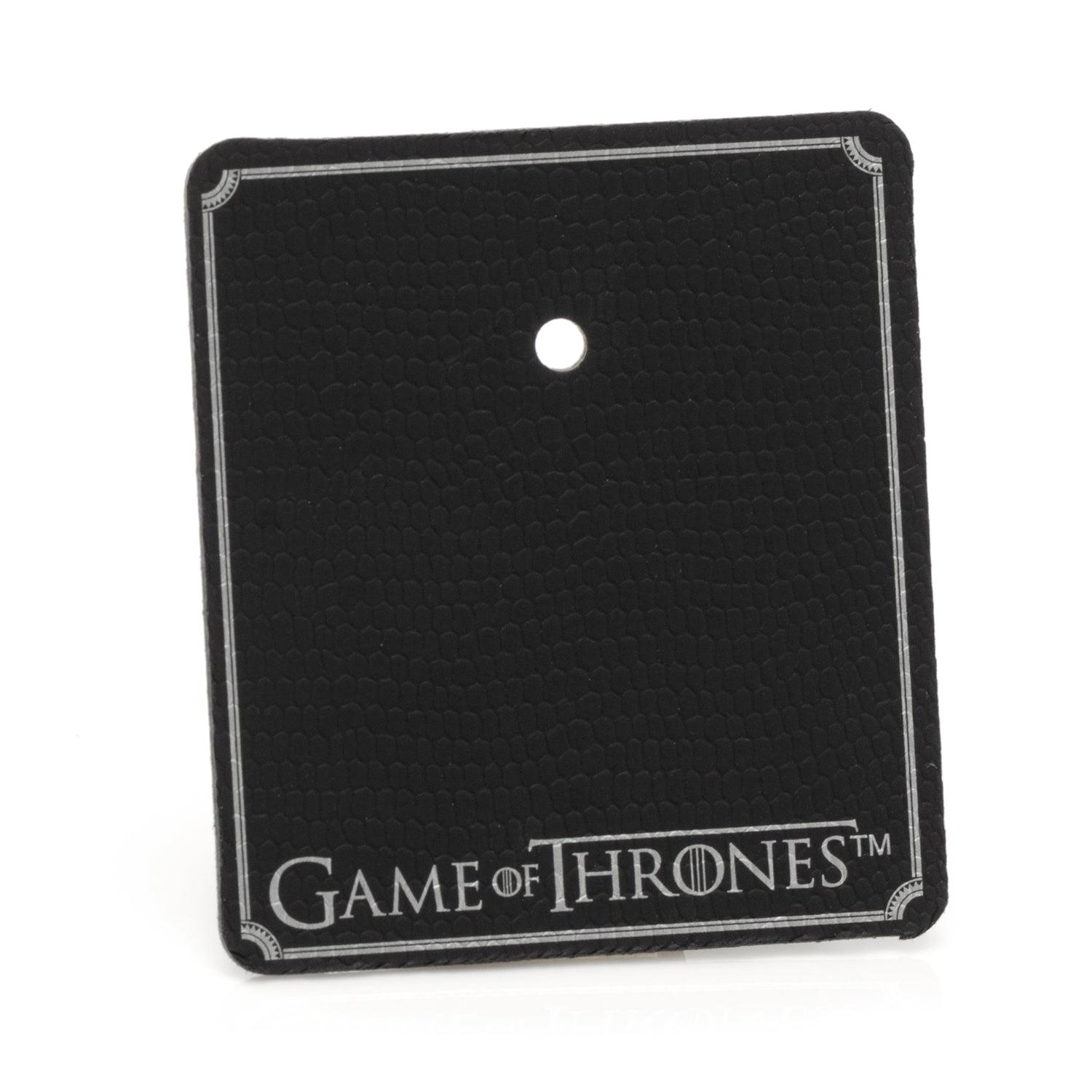 Black patch with 'Game of Thrones' logo on a white background