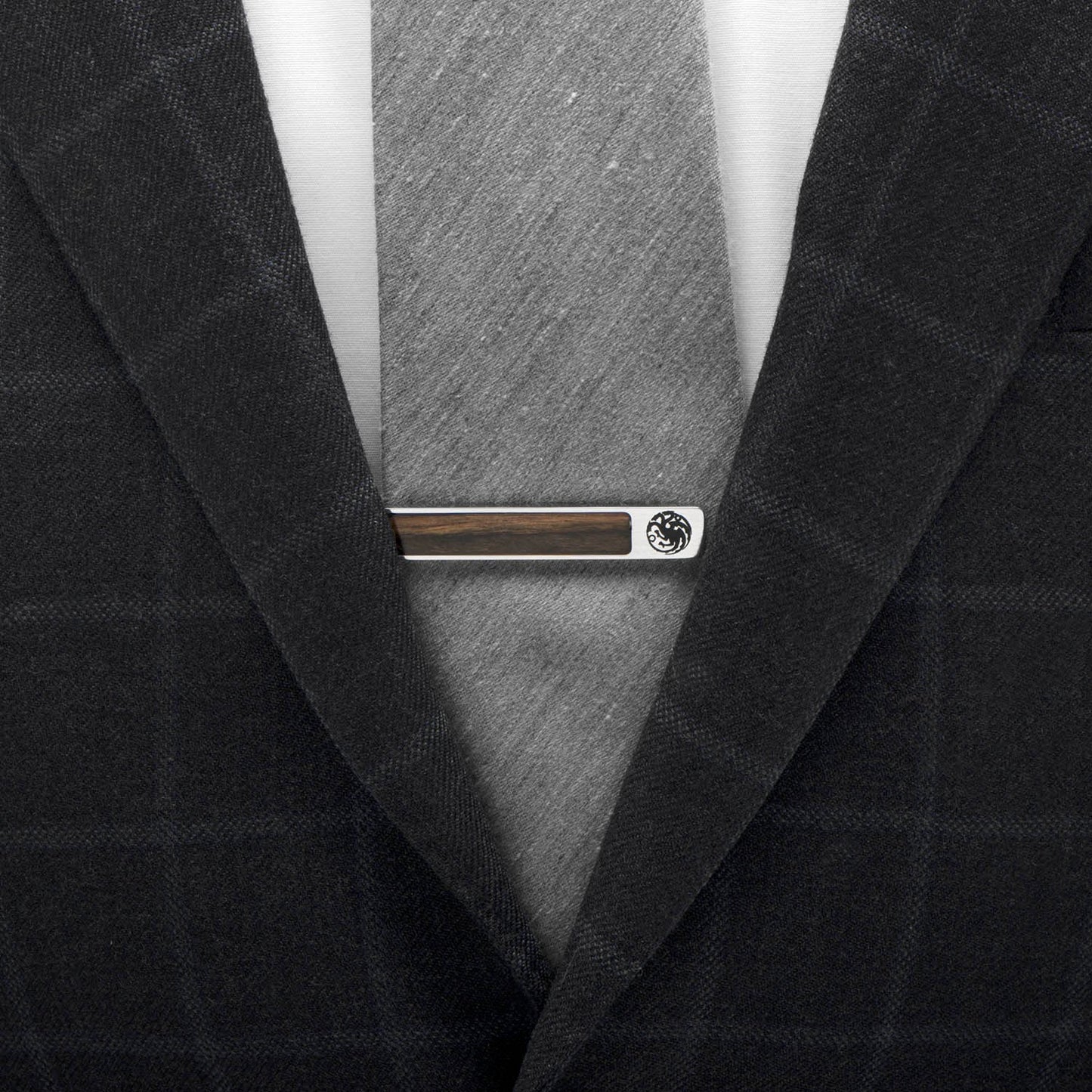 Game of Thrones Targaryen Inlaid Wood Tie Clip