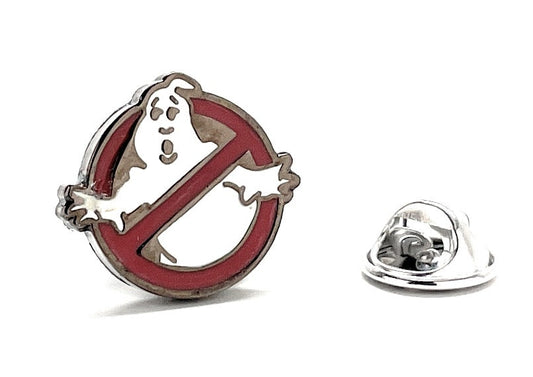 Ghostbusters logo lapel pin on a white background