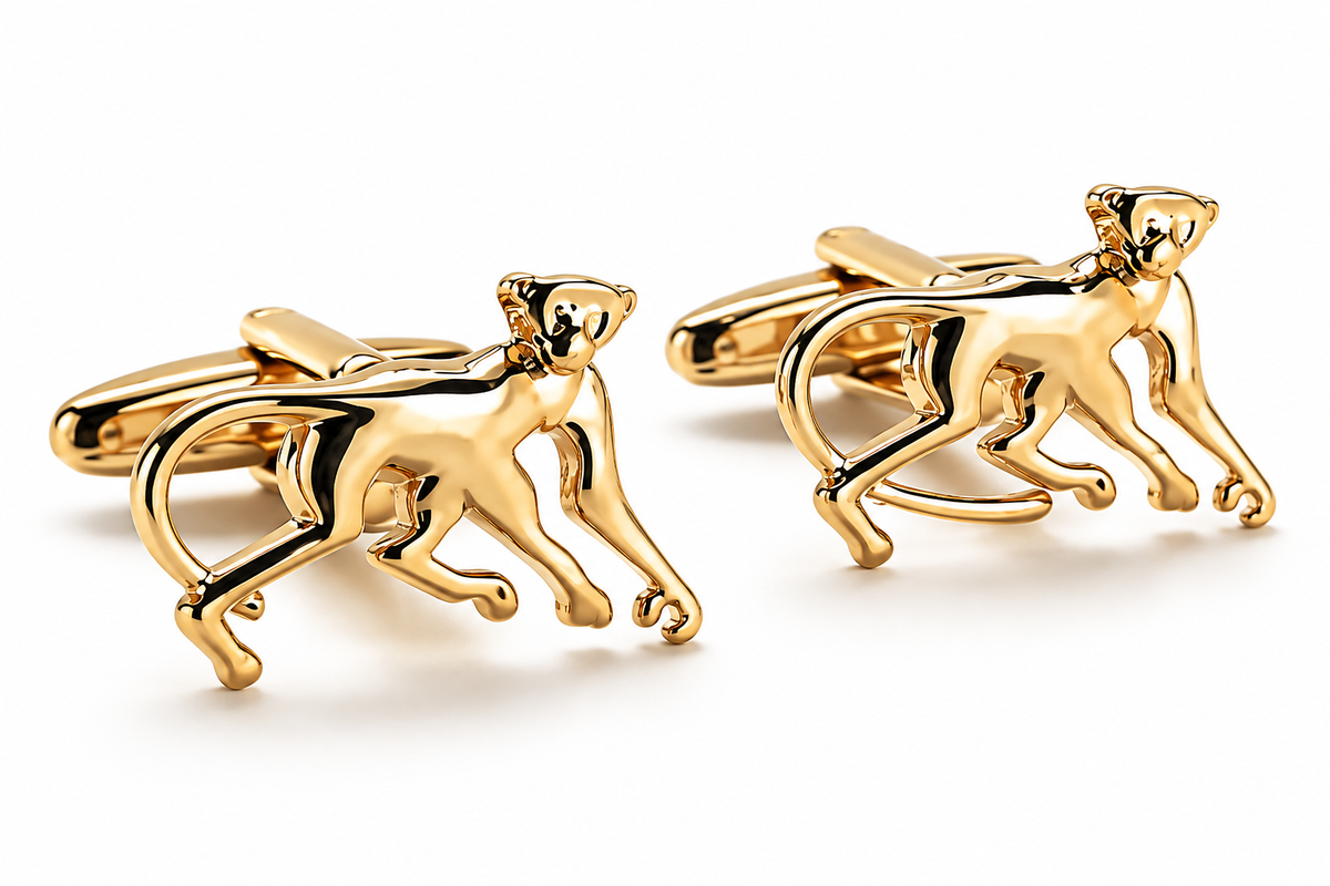 Gold Monkey cufflinks
