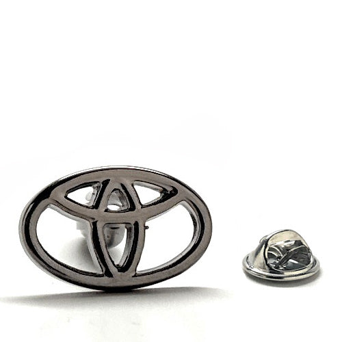 Gunmetal Toyota Logo Lapel Pin