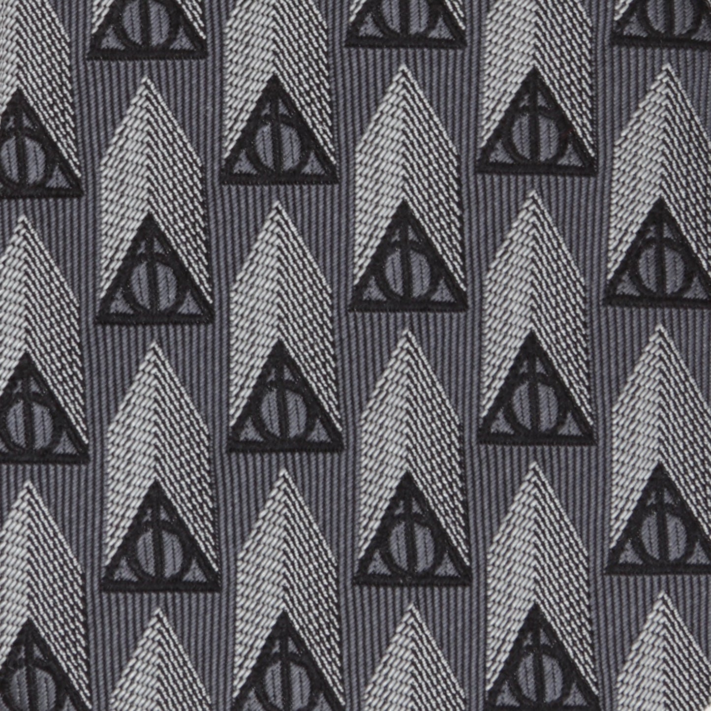 Harry Potter Deathly Hallows Gray Silk Men's Tie