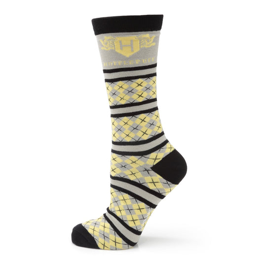 Harry Potter-themed sock with argyle pattern on a white background
