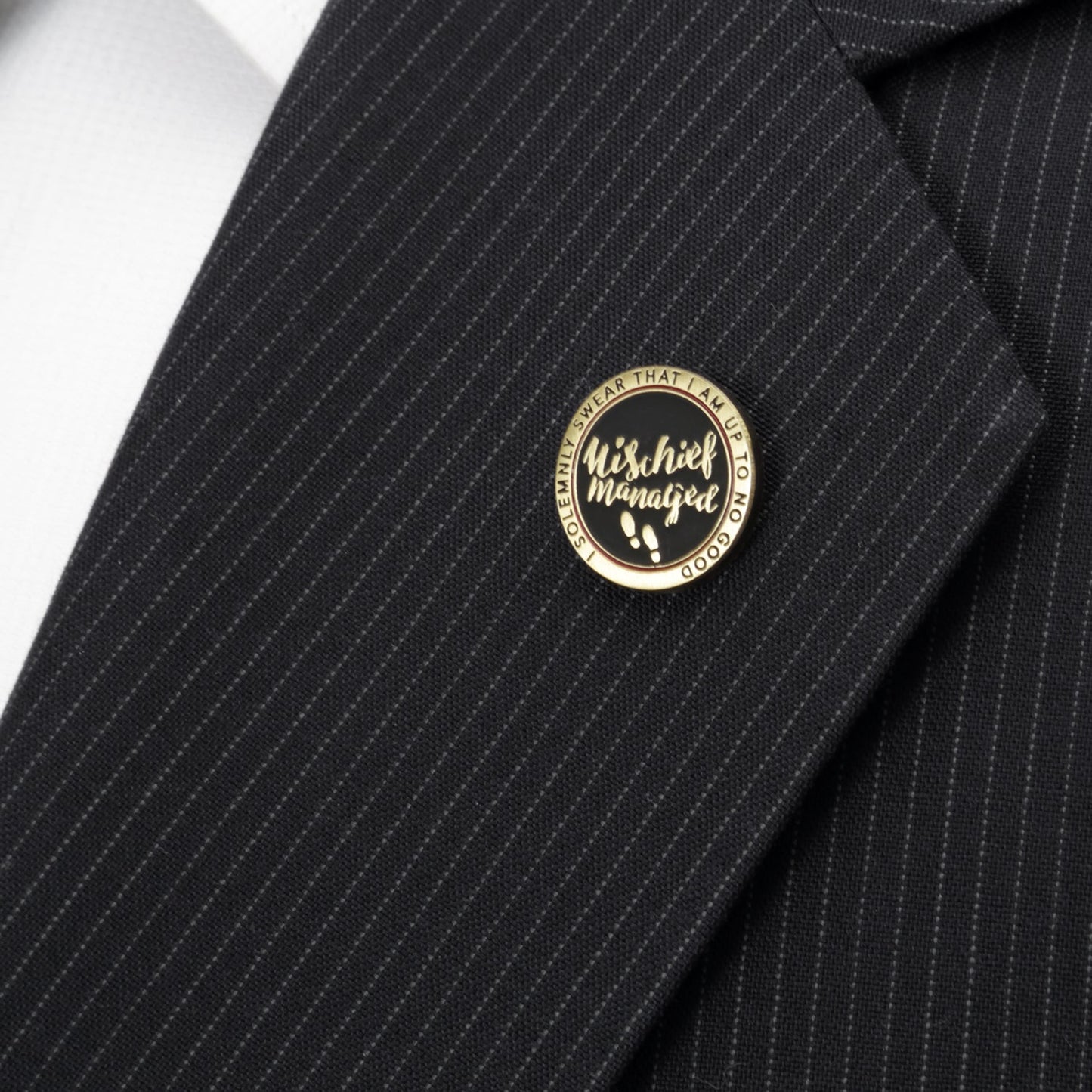 Harry Potter Mischief Managed Gold Lapel Pin