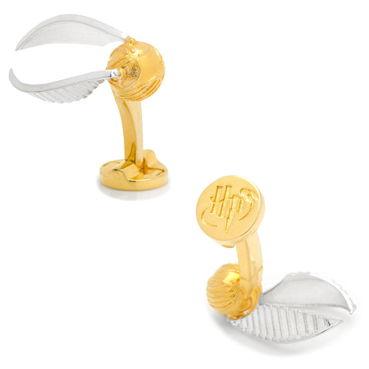 Harry Potter Golden Snitch 3D Cufflinks