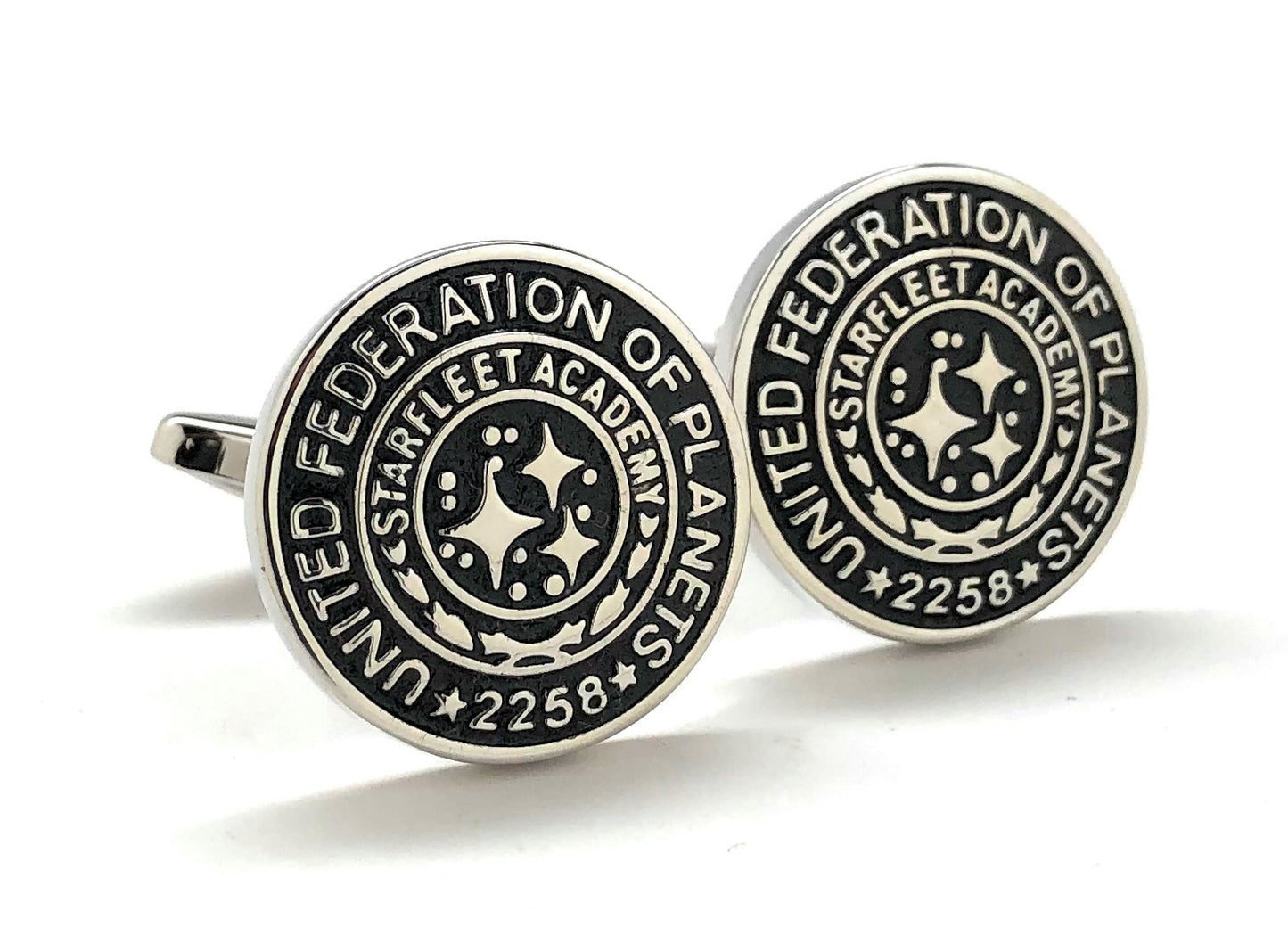 Star Trek Cufflinks United Federation of Planets Star Fleet Academy 2258 Cadet Training Badge Graduation Star Trek Cosplay