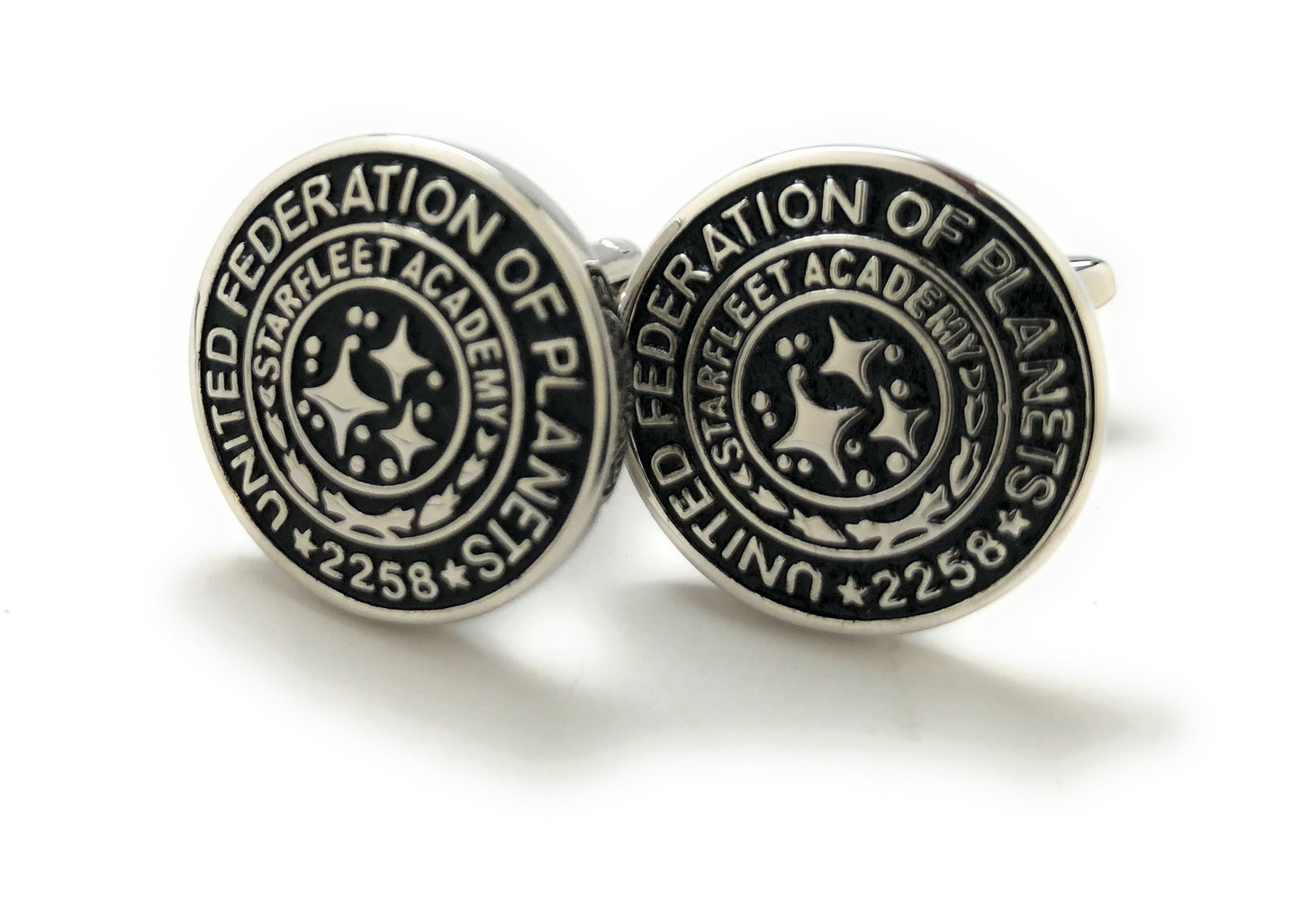 Star Trek Cufflinks United Federation of Planets Star Fleet Academy 2258 Cadet Training Badge Graduation Star Trek Cosplay