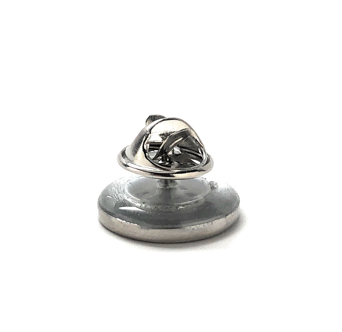 Silver ring with a unique design on a white background