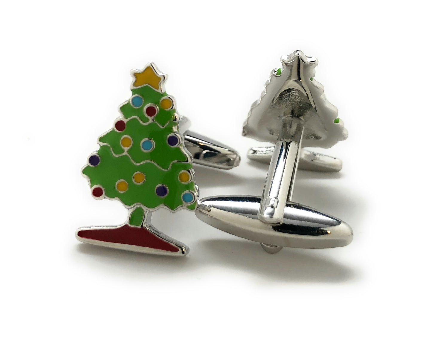 Christmas Tree Cufflinks Holiday Fun Cuff Links Tis the Season