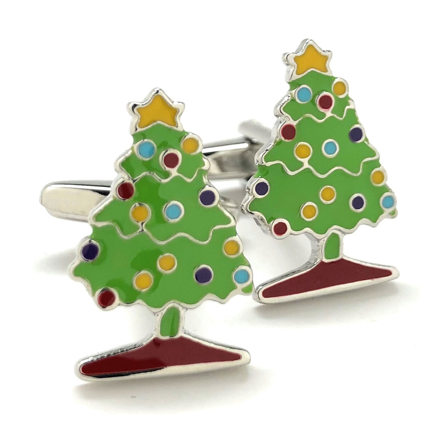 Christmas Tree Cufflinks Holiday Fun Cuff Links Tis the Season