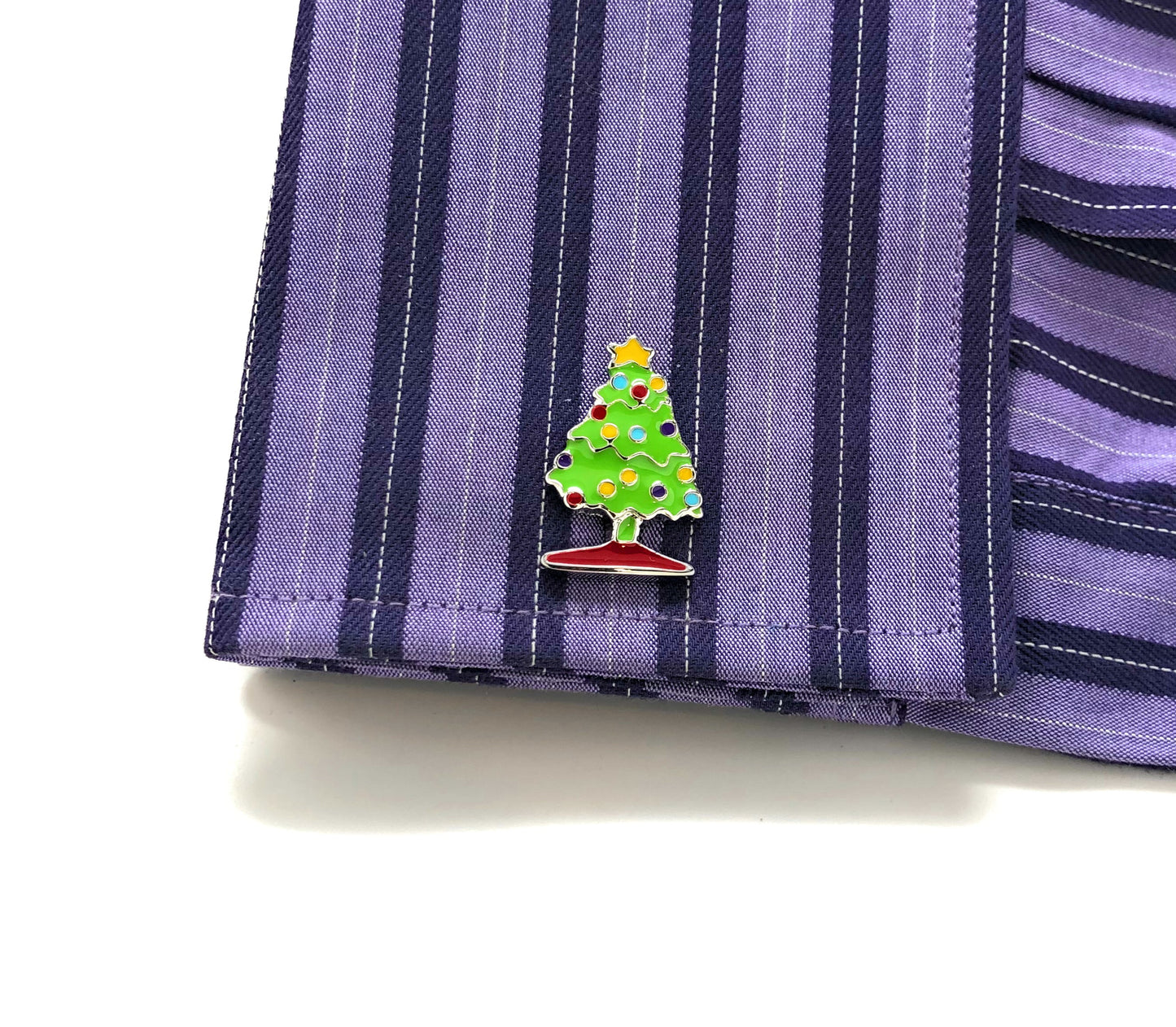 Christmas Tree Cufflinks Holiday Fun Cuff Links Tis the Season