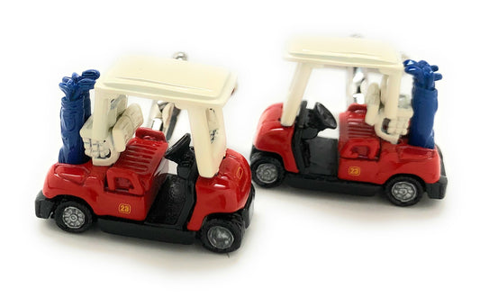 Golf Cart Cufflinks 3D Design Golf Lover Gift Cuff Links