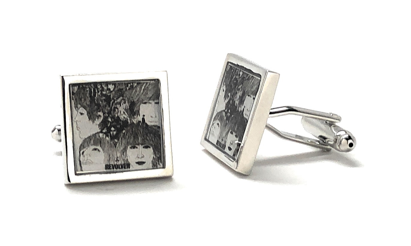 The Beatles Revolver Cufflinks Album Cover Cuff Links Paul McCartney John Lennon Ringo Starr George Harrison