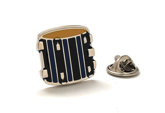 Drums Pin Rock and Roll Blue Purple Enamel Pin Music Gift Lap[el Pin