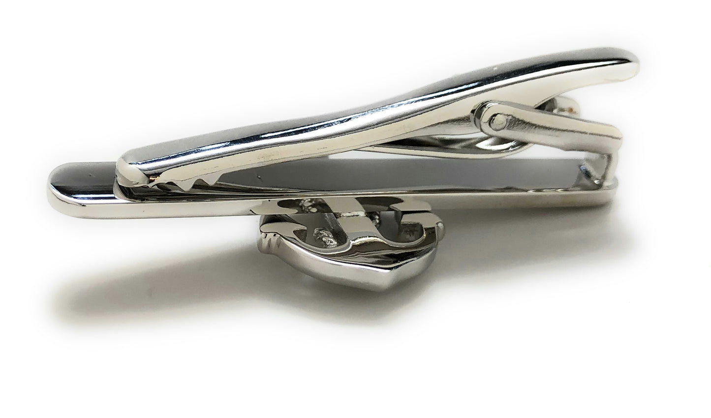 Tie Clip Silver Anchor Tie Bar Boat Sailing Cruise Ship Sailor Tie Clasp Boating