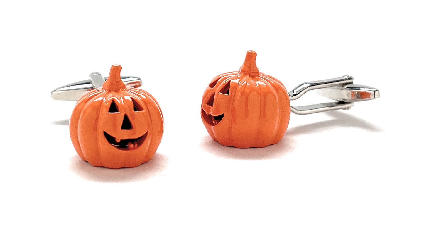 Cufflinks Halloween Pumpkin Jack O Lantern Cuff Links