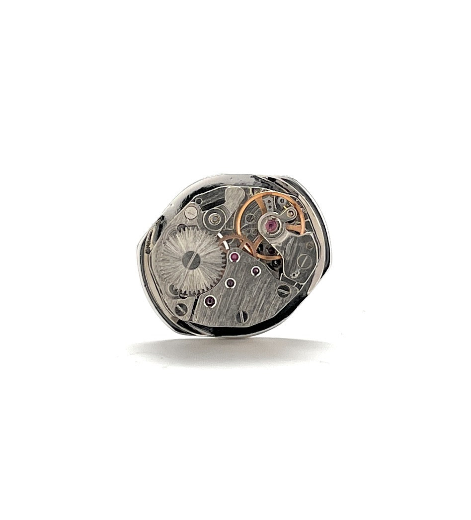 Watch Movement Lapel Pin Working Watch Parts Design Enamel Pin