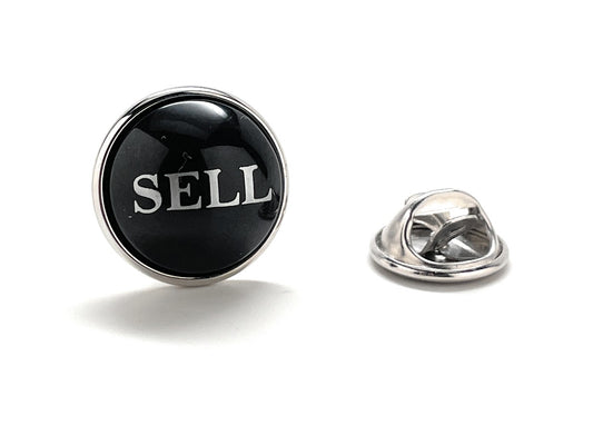 Sell Stock Market Button Lapel Pin – Trader & Wall Street Gift Accessory