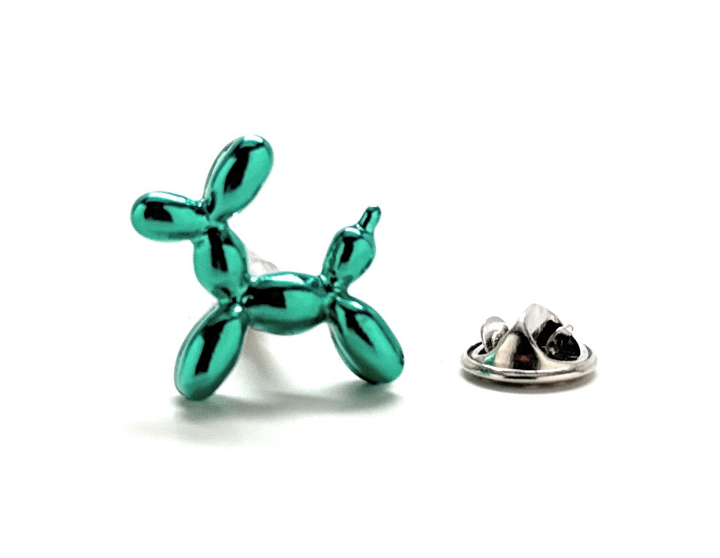 Metallic Blue Balloon Dog Lapel Pin 3D Desin Enamel Pin