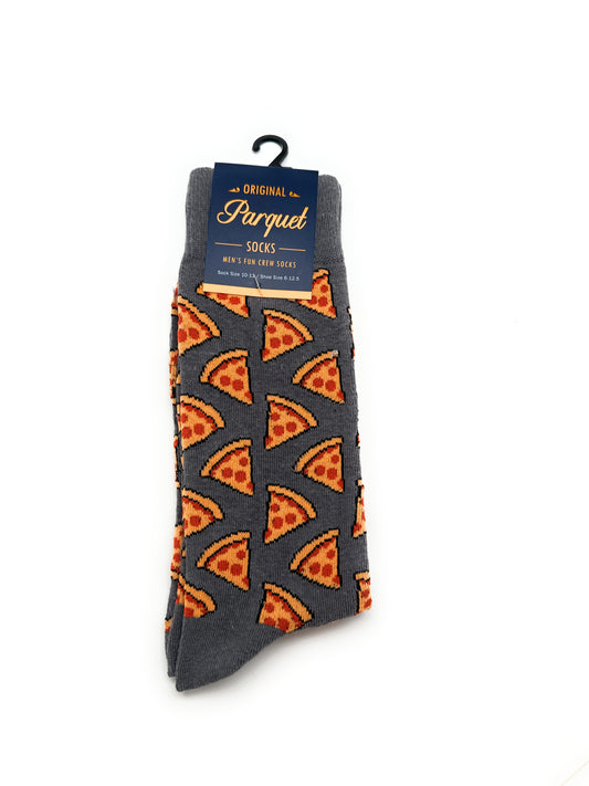 Gray Pepperoni Pizza Novelty Sock Funny Socks Pizza Lover Gifts Cool Socks Funny Groomsmen Socks