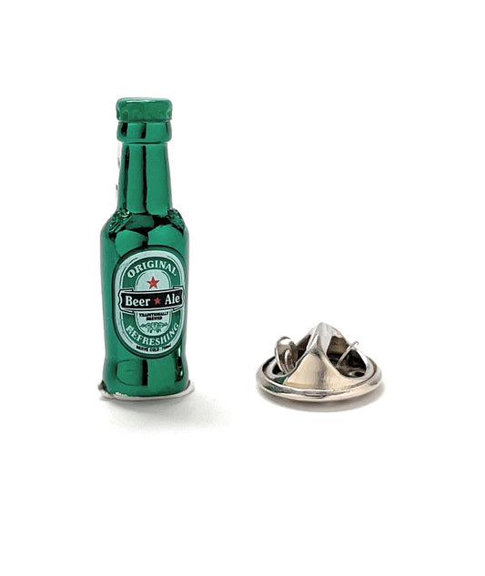 Heineken Beer Bottle Lapel Pin Block Party Time Enamel Pin 3D Design
