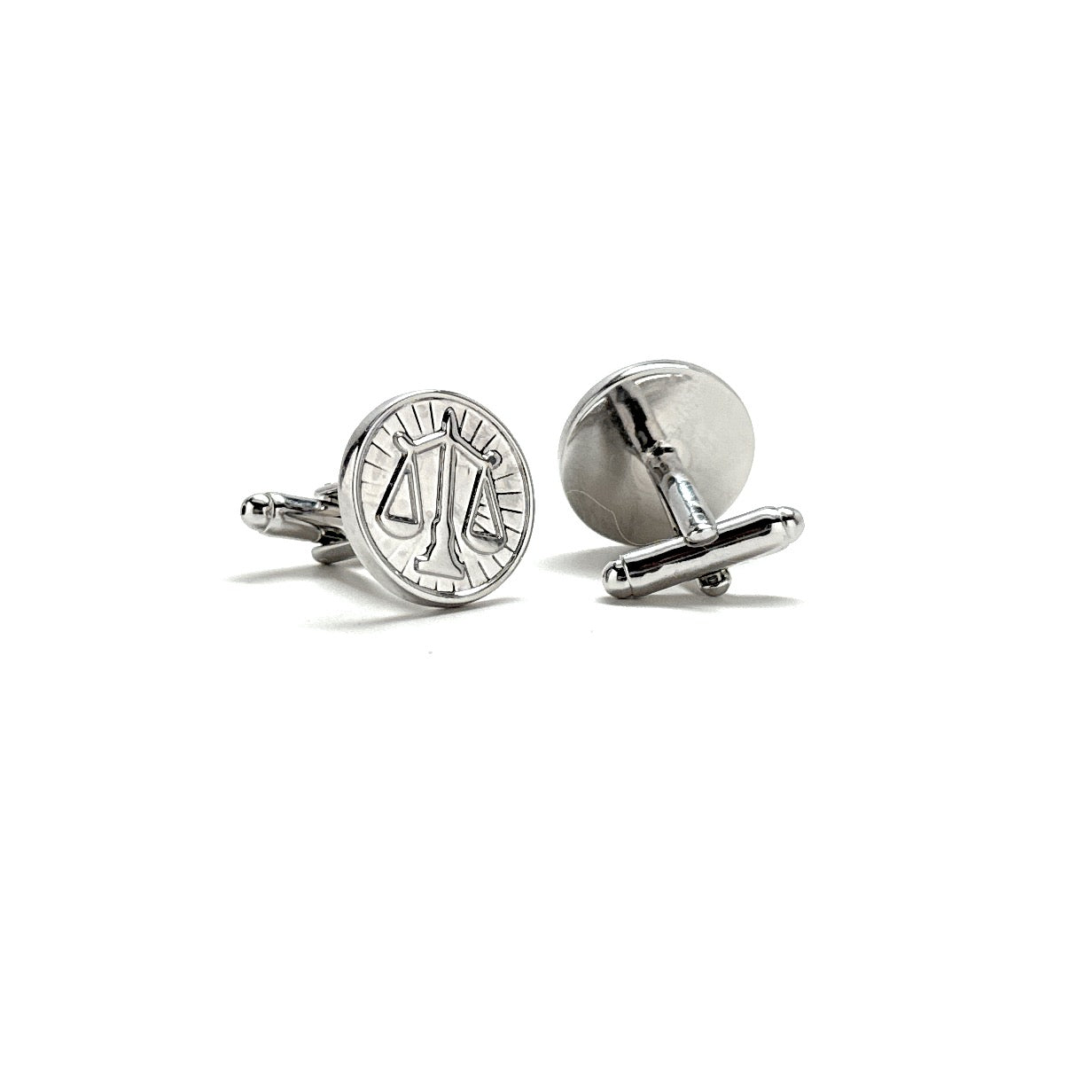 Attorney Gift Scales of Justice Cufflinks Silver Edition Attorney Gift Lawyer Gift Judge Lawyer Svg Cuffs Links Justice Scales