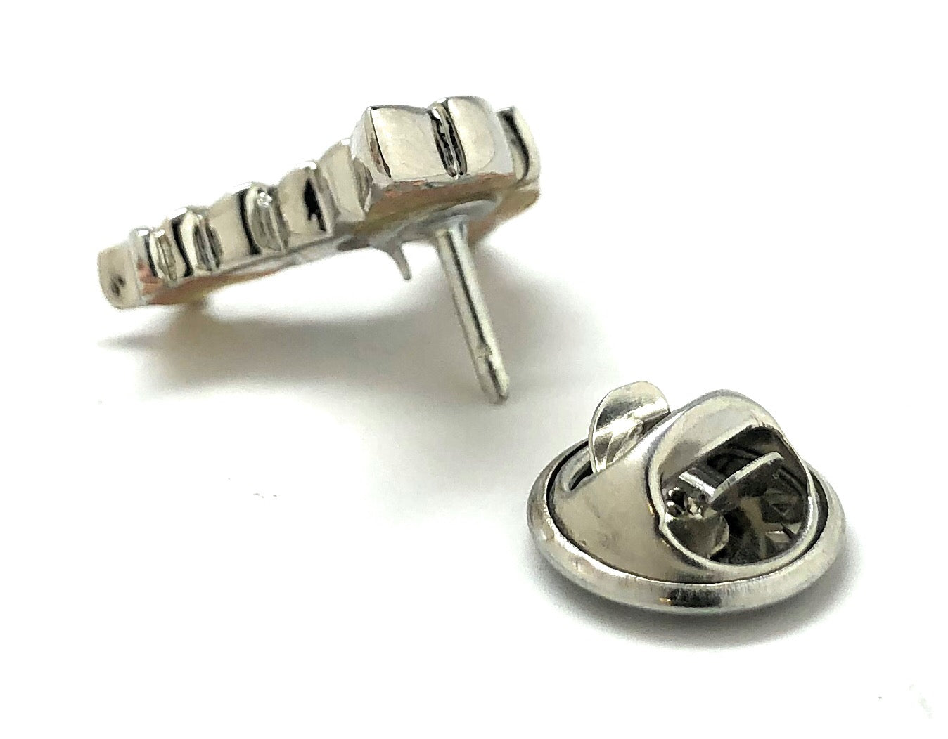 Medical Symbol Pin Caduceus Silver Tie Tack Medical Emblem Lapel Pin 3D Design