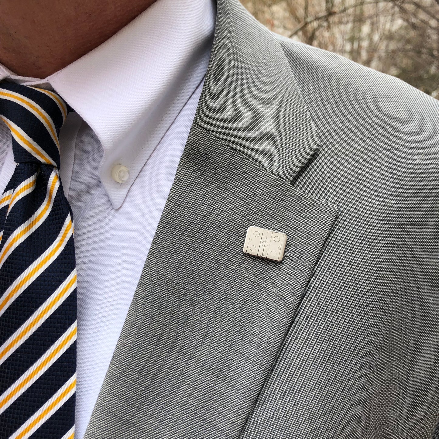 Ice Hockey Rink Lapel Pin | Unique Gift for Hockey Fans