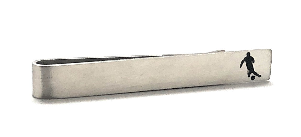 Soccer Tie Bar Gift for Men Soccer Coach Gift Tie Clip Soccer Gifts Player Tie Bar Silver Soccer Tie Bar