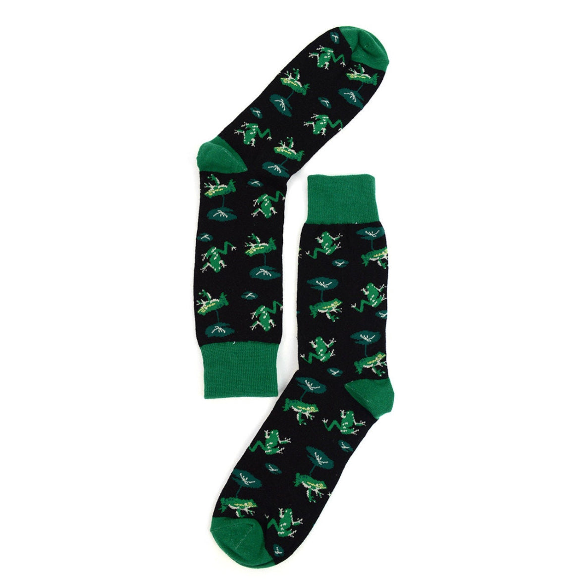 Men's Green Frog Novelty Sock Funny Socks Prince Charming Lover Gifts Cool Socks Funny Groomsmen Socks