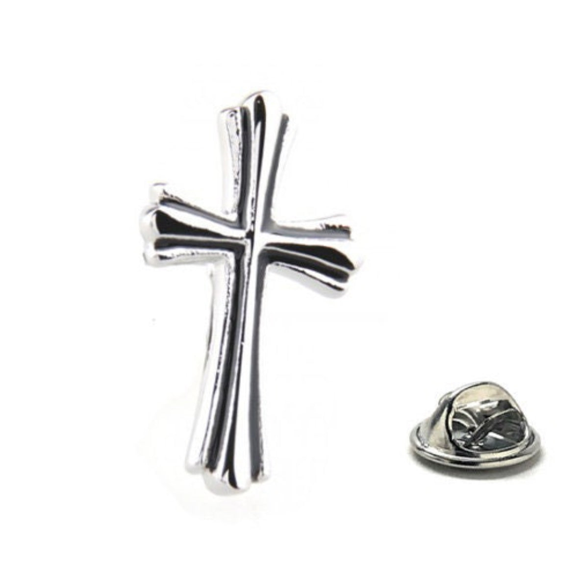 Cross Pin Christian Gifts Cross Lapel Pin Silver Religious Gifts Pin Catholic Gifts Priest Cross Gifts for Men Pastor Gift Clergy Hat Pin