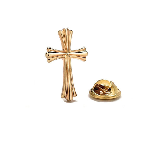 Cross Pin Christian Gifts Cross Lapel Pin Gold Religious Gifts Pin Catholic Gifts Pin Priest Cross Gifts for Men Pastor Gift Clergy Hat Pin
