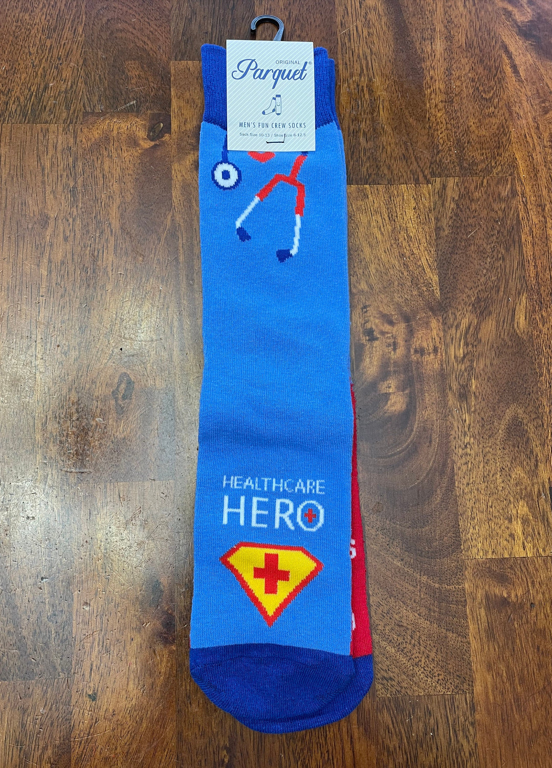 Superhero Socks Nurse Health Care Hero Socks Doctor Nurse Health Care Hero Crew Socks