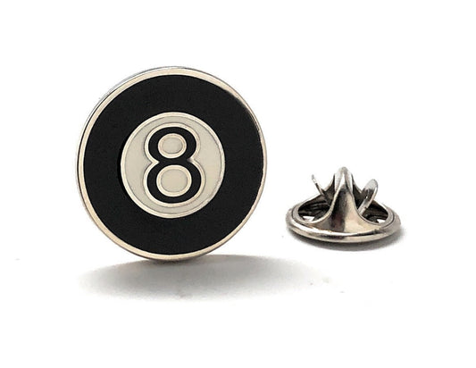 eight ball lapel pin