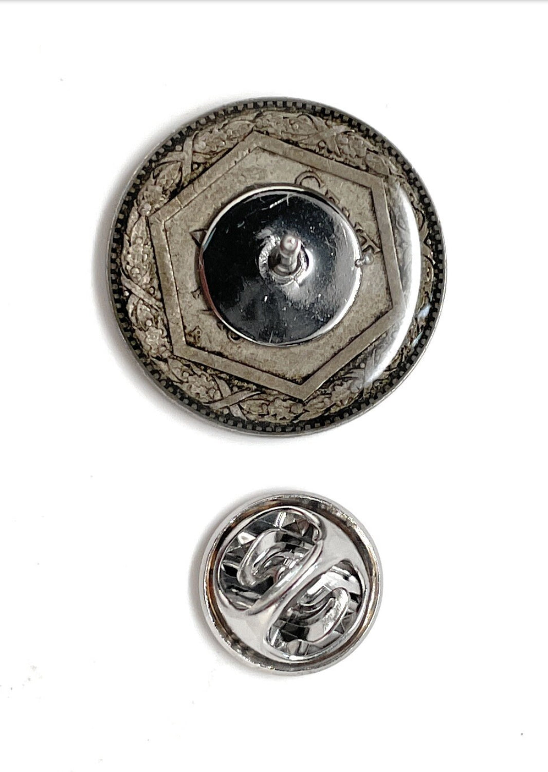 Rare Italy Coin Lapel Pin Authentic 20 Centesimi Marcos Villa 1918-1920 Italy Tie Tack Lapel Pin Italia Rome Italian Coin Naples Venice Rome
