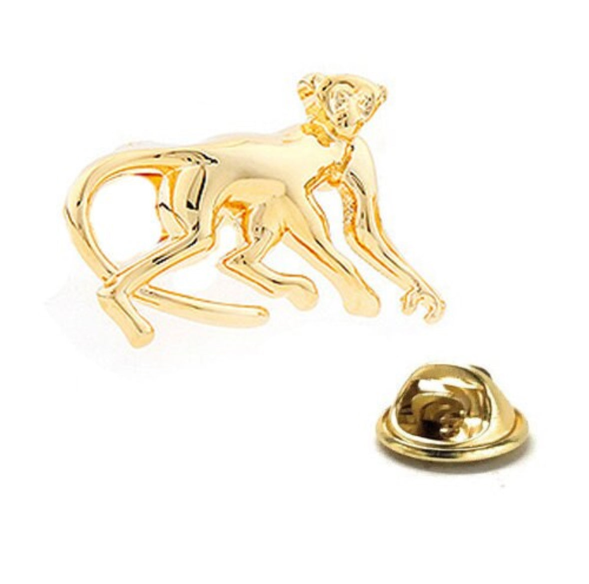 Monkey Pin 3D Design Cut Out Design Lapel Pin Monkey Gold Enamel Pin Tie Tack Pin Wild Life Pin